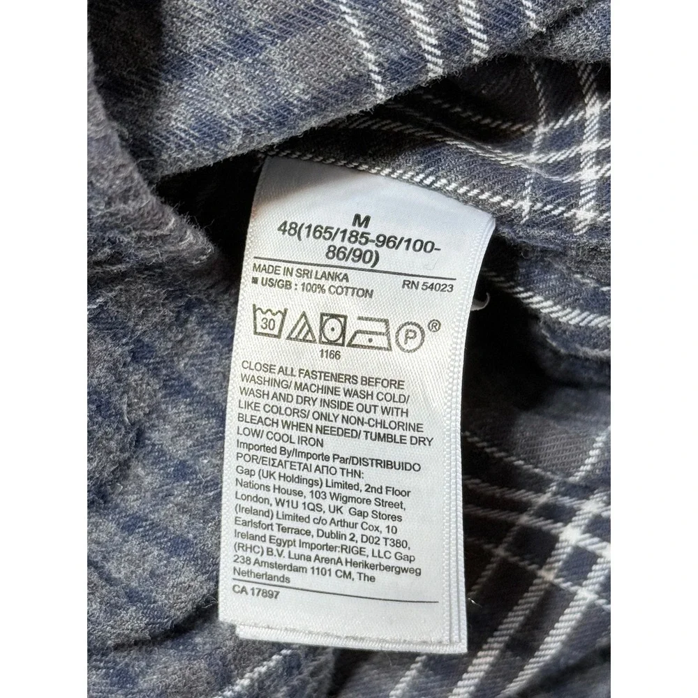 Banana Republic Button Down Shirt Mens M Grey Excellent Untucked Organic Cotton